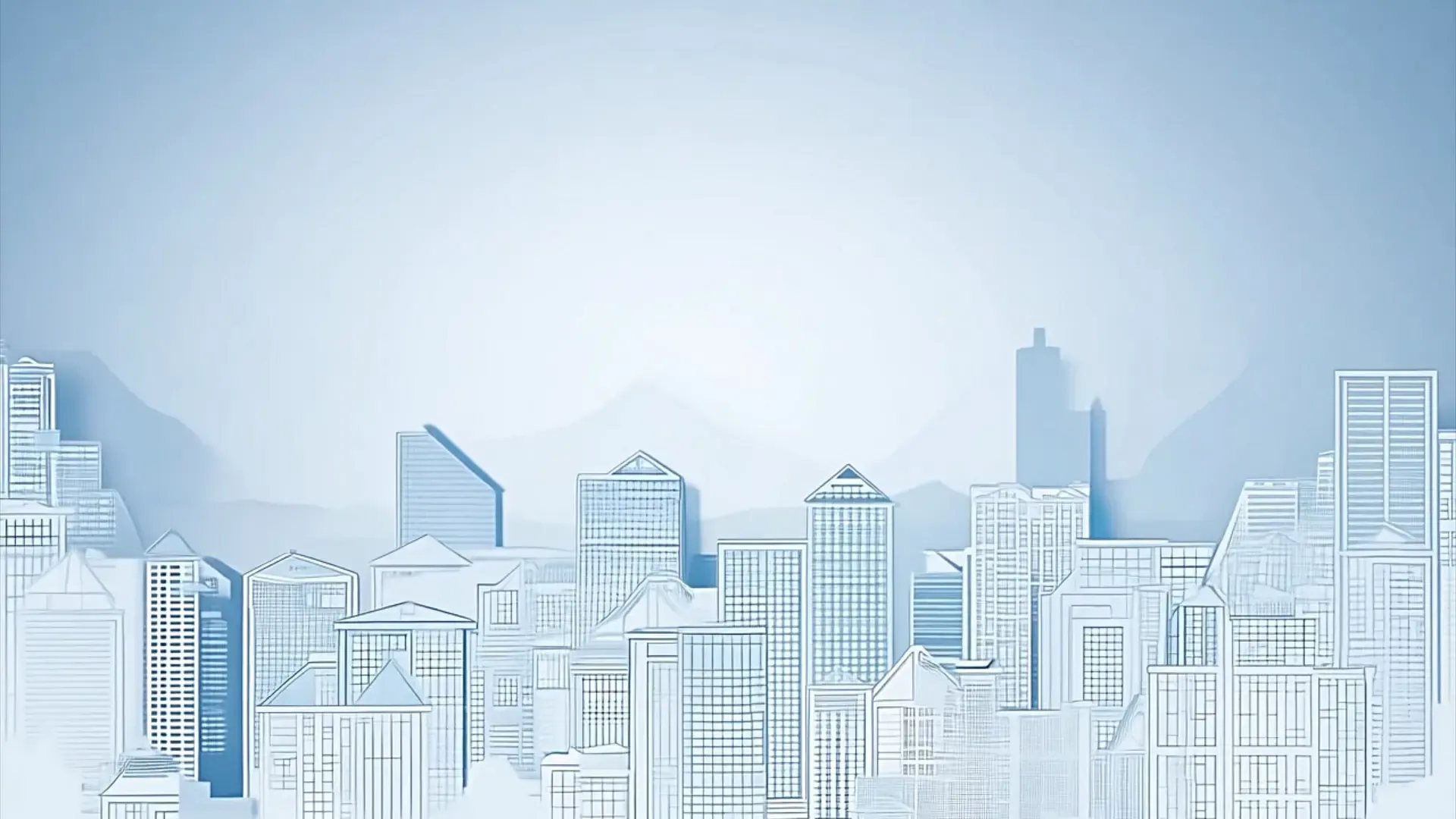 Modern Cityscape Blueprint Background for Business Logo Animation